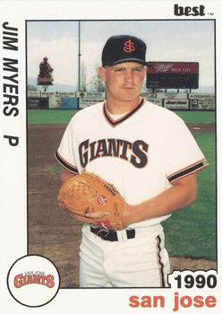 1990 Best San Jose Giants #15 Jimmy Myers Front