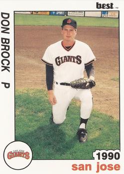 1990 Best San Jose Giants #18 Don Brock  Front