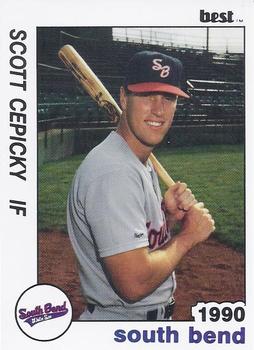 1990 Best South Bend White Sox #2 Scott Cepicky  Front