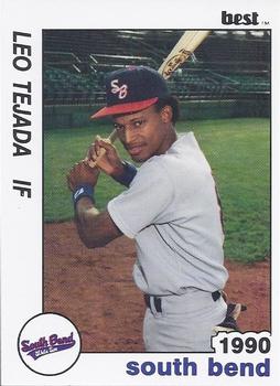 1990 Best South Bend White Sox #6 Leo Tejada  Front