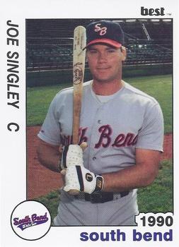 1990 Best South Bend White Sox #9 Joe Singley  Front