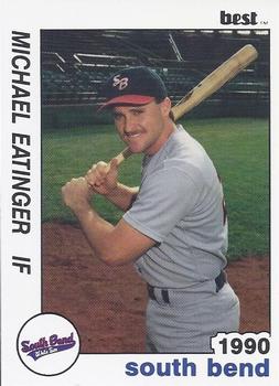 1990 Best South Bend White Sox #18 Michael Eatinger  Front