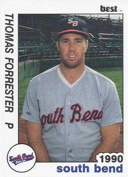 1990 Best South Bend White Sox #19 Thomas Forrester  Front
