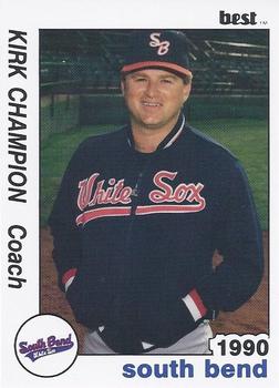 1990 Best South Bend White Sox #27 Kirk Champion Front