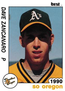 1990 Best Southern Oregon Athletics #24 Dave Zancanaro  Front