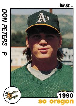 1990 Best Southern Oregon Athletics #25 Don Peters  Front