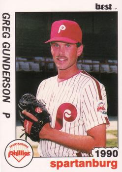 1990 Best Spartanburg Phillies #6 Greg Gunderson  Front