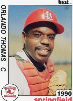 1990 Best Springfield Cardinals #15 Orlando Thomas  Front