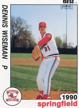 1990 Best Springfield Cardinals #25 Dennis Wiseman  Front