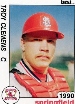1990 Best Springfield Cardinals #7 Troy Clemens  Front