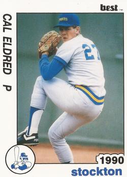 1990 Best Stockton Ports #1 Cal Eldred  Front