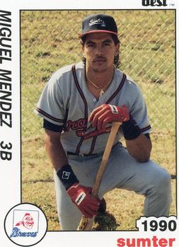 1990 Best Sumter Braves #13 Miguel Mendez  Front