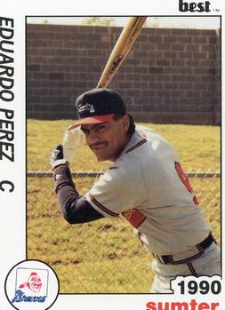 1990 Best Sumter Braves #17 Eduardo Perez  Front
