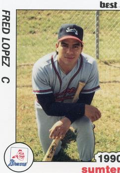 1990 Best Sumter Braves #19 Fred Lopez  Front