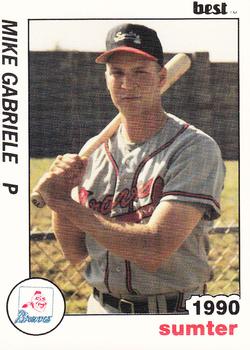 1990 Best Sumter Braves #3 Mike Gabriele  Front