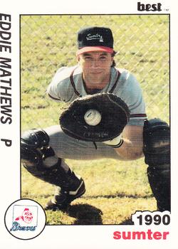1990 Best Sumter Braves #12 Eddie Mathews  Front