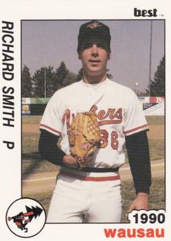 1990 Best Wausau Timbers #7 Richard Smith  Front