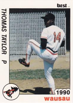 1990 Best Wausau Timbers #9 Thomas Taylor  Front