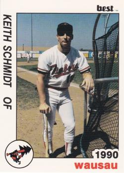 1990 Best Wausau Timbers #27 Keith Schmidt  Front