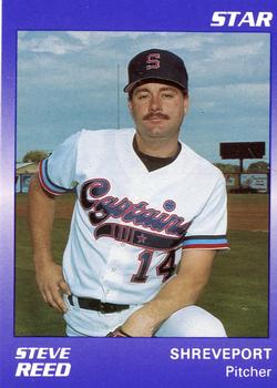 1990 Star Shreveport Captains #20 Steve Reed Front