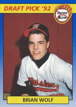 1992 Front Row Draft Picks #86 Brian Wolf Front
