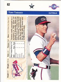 1992 Upper Deck Minor League #82 Tony Tarasco Back