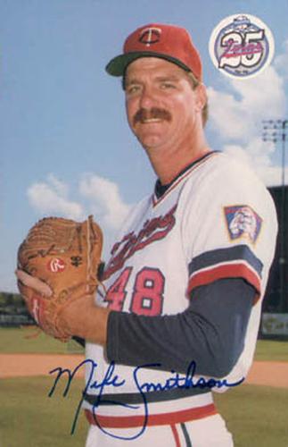 1986 Minnesota Twins Postcards #NNO Mike Smithson Front