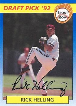 1992 Front Row Draft Picks - Autographs #81 Rick Helling Front