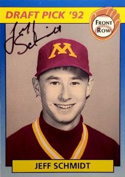 1992 Front Row Draft Picks - Autographs #57 Jeff Schmidt Front