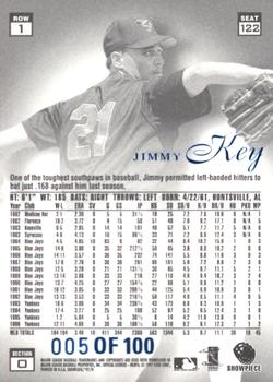 1997 Flair Showcase - Legacy Collection Row 1 (Grace) #122 Jimmy Key Back