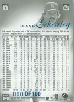 1997 Flair Showcase - Legacy Collection Row 1 (Grace) #167 Dennis Eckersley Back