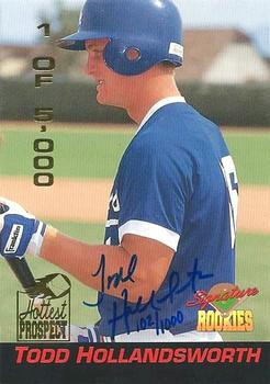 1994 Signature Rookies - Hottest Prospects Signatures #S3 Todd Hollandsworth Front