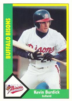 1990 CMC Buffalo Bisons #16 Kevin Burdick Front