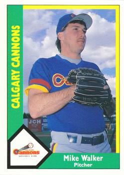 1990 CMC Calgary Cannons #3 Mike Walker Front