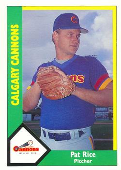 1990 CMC Calgary Cannons #4 Pat Rice Front