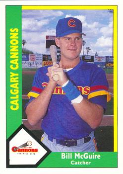 1990 CMC Calgary Cannons #14 Bill McGuire Front
