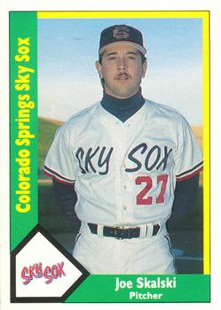 1990 CMC Colorado Springs Sky Sox #3 Joe Skalski Front