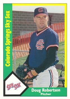 1990 CMC Colorado Springs Sky Sox #5 Doug Robertson Front