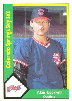 1990 CMC Colorado Springs Sky Sox #23 Alan Cockrell Front