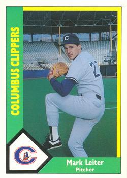 1990 CMC Columbus Clippers #4 Mark Leiter Front