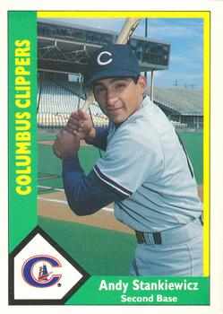 1990 CMC Columbus Clippers #10 Andy Stankiewicz Front