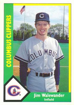 1990 CMC Columbus Clippers #12 Jim Walewander Front