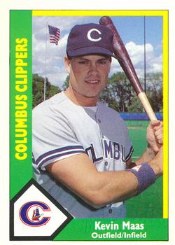 1990 CMC Columbus Clippers #17 Kevin Maas Front