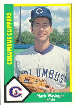 1990 CMC Columbus Clippers #22 Mark Wasinger Front
