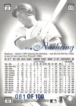1997 Flair Showcase - Legacy Collection Row 2 (Style) #59 Tim Naehring Back