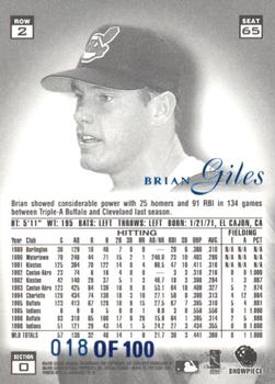 1997 Flair Showcase - Legacy Collection Row 2 (Style) #65 Brian Giles Back