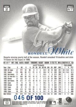 1997 Flair Showcase - Legacy Collection Row 2 (Style) #67 Rondell White Back