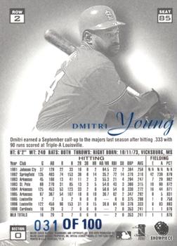 1997 Flair Showcase - Legacy Collection Row 2 (Style) #85 Dmitri Young Back