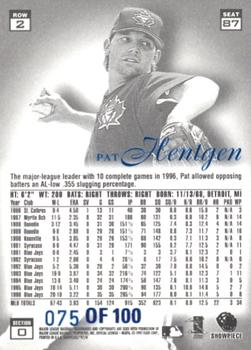 1997 Flair Showcase - Legacy Collection Row 2 (Style) #87 Pat Hentgen Back