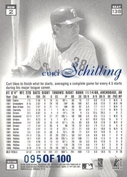 1997 Flair Showcase - Legacy Collection Row 2 (Style) #138 Curt Schilling Back